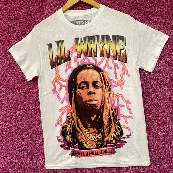 Reason Lil Wayne A Milli Lightning White T-Shirt Small - Picture 3 of 4